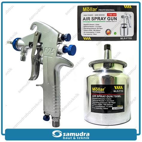 Spray Gun Tabung Bawah MOLLAR F75S Alat Semprot Cat Kompresor Angin