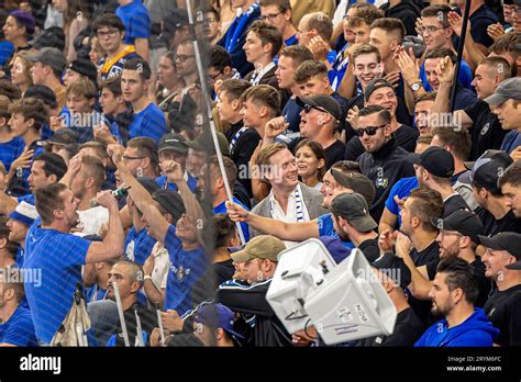 Carl Klingberg 48 EV Zug In The Middle Of The Zug Fans During The