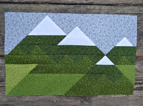 Mountain Range Quilt BLOCK Pattern PDF Instant Download - Etsy