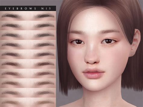 Eyebrows N15 Sims 4 Cc Eyes The Sims 4 Skin Sims 4 Asian Makeup