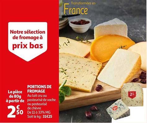 Promo Portions De Fromage Chez Auchan ICatalogue Fr