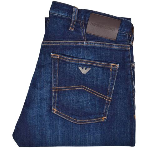 Emporio Armani Denim Emporio J Regular Fit Jeans In Blue For Men