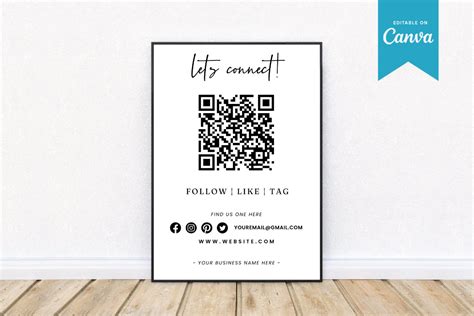 Editable Scan To Pay Canva Template Graphic By AN Graphics Creative