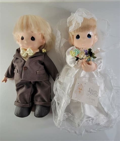 1994 Precious Moments Dolls Bride And Groom Ebay