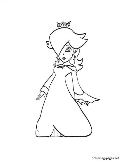 Rosalina Mario Coloring Pages At Free Printable