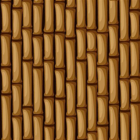 Seamless Brown Bamboo Texture Bamboo Vector Seamless Pattern 20982397