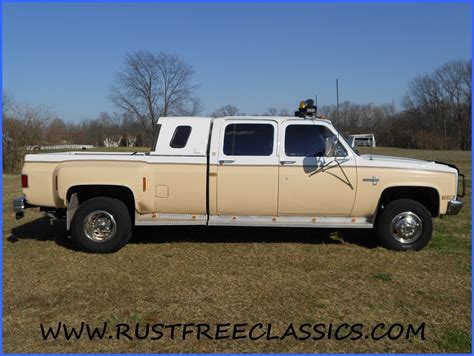 1989 Chevy V30 K30 1 Ton Silverado Crew Dually Loaded Whit Tan 68k