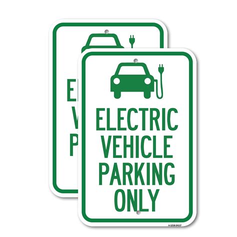 Pack Electric Vehicle Parking Only With Graphic X Heavy