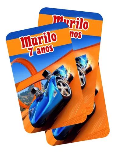 50 Unid Adesivo Personalizado Para Tubete Hot Wheels MercadoLivre
