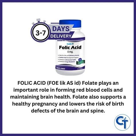 Folic Acid Tablet 5mg For Sale At Rs 400 Box Mumbai Id 2852679493930