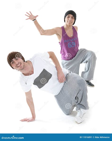 Two hip hop dancers stock image. Image of teen, club - 11016891