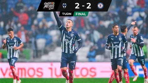 Liga Mx Monterrey Cruz Azul Jugadas Goles Y Resumen Tudn Liga