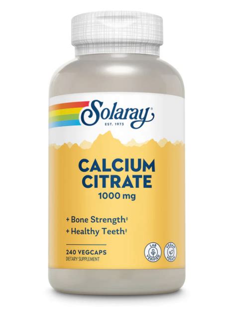 Solaray Calcium Citrate Mg Veg Caps Discount Vitamin Shop