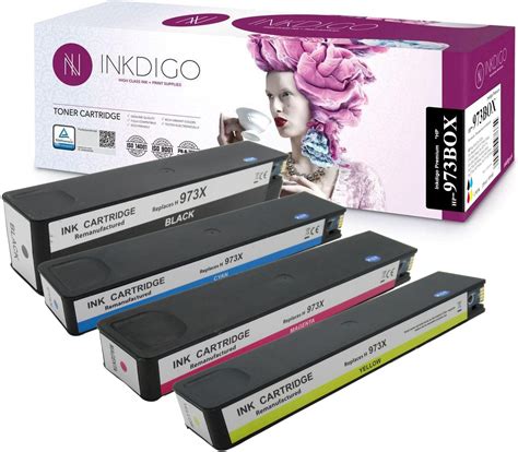 Tusz Inkdigo 973 XL Zgodny Zestaw Do HP PageWide Pro 452 477 552 577