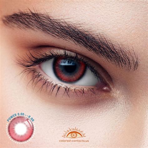 Comet Glow Red Colored Contacts - Colored Contact Lenses | Colored ...