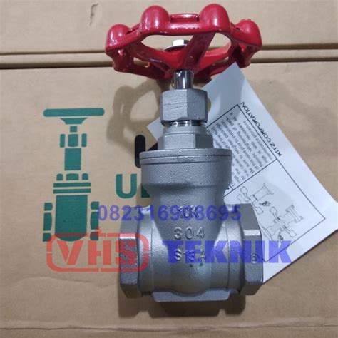 Jual Gate Valve Kitz Stainless Ss Inch Fig Uel Stop Kran Di Lapak