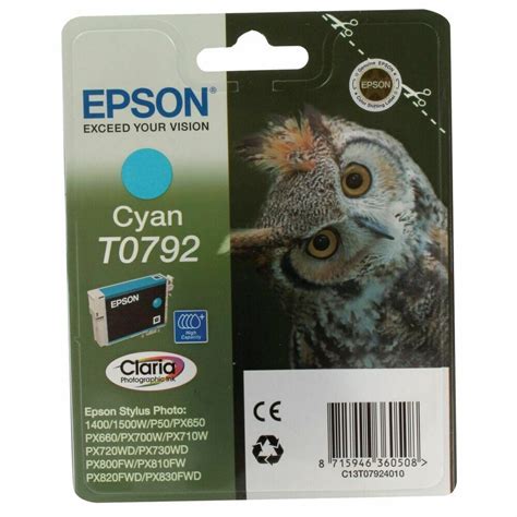 Lot Genuine Epson 1400 T0791 T0796 Owl Multipack Ink Cartridges 6 Pack Ebay