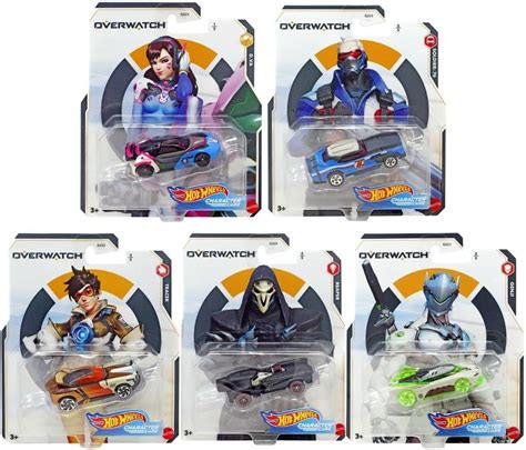 Amazon Hot Wheels Overwatch Character Cars Complete Set Of Genji D Va Tracer