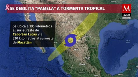 Pamela Se Degrada A Tormenta Tropical Volver A Hurac N Smn Grupo