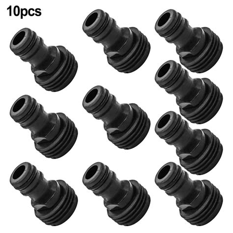 10 Pack Plastic Garden Hose Quick Connect Fittings Male Hose Quick Connector Adapters 34 Inch