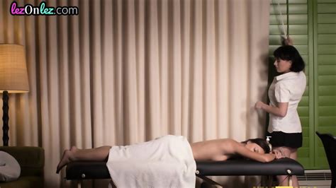 Busty Masseuse Licking And Fingering Lesbian