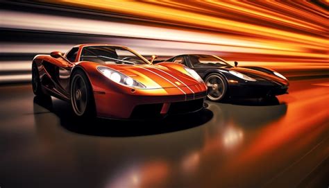 Premium AI Image | Stylish fast car automotive background