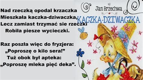 Kaczka Dziwaczka Jan Brzechwa Wiersze Czytane Dla Dzieci