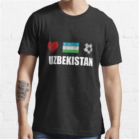 "Uzbekistan Football Shirt - Uzbekistan Soccer Jersey" T-shirt by ...