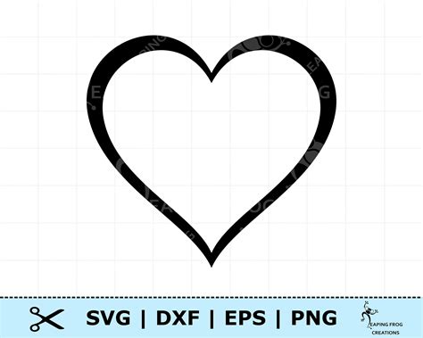 Heart Svg Valentines Heart Cricut Cut File Silhouette Etsy