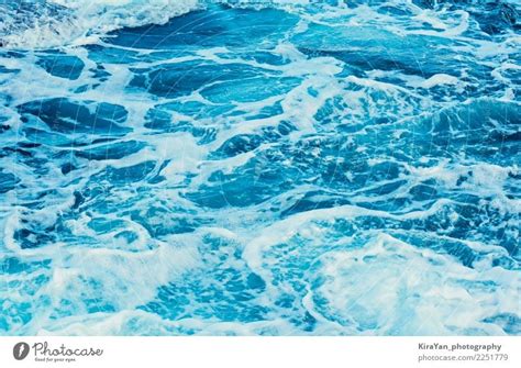 Aqua Blue Sea Water Texture Natural Light And Waves A Royalty Free