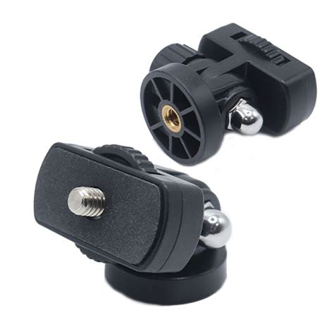 2 Pcs 180 Degree Rotating Plastic Ball Head Mount For Dslr Camera Fill Light Tripod