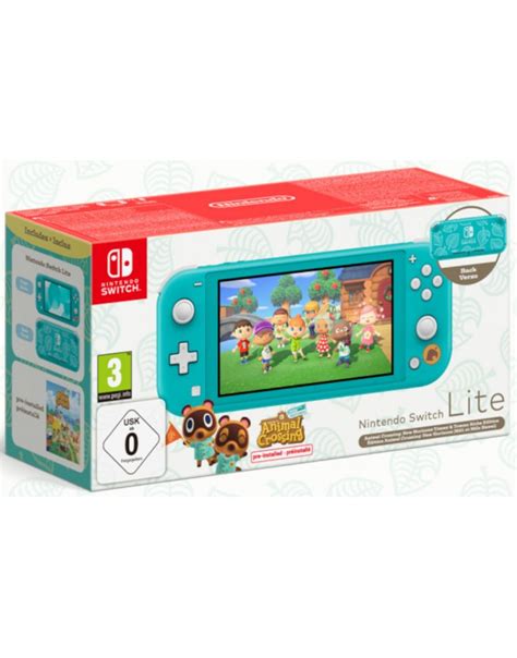 Konsola Nintendo Switch Lite Turquoise Turkusowa Acnh Bundle