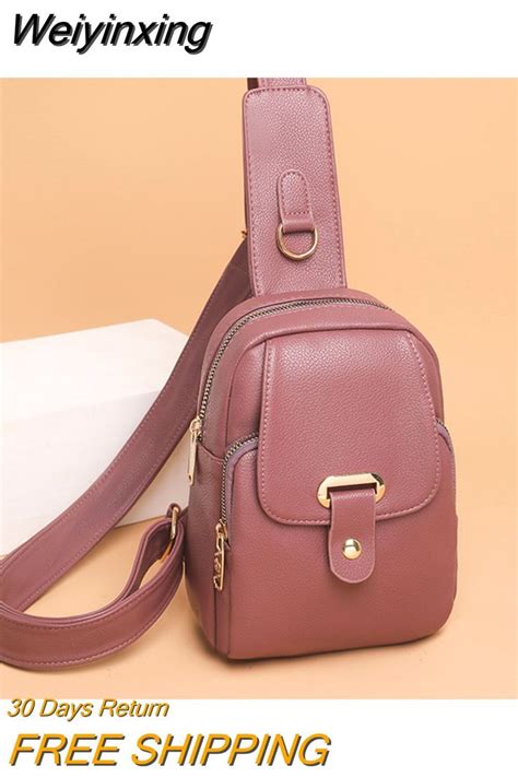 Weiyinxing Women Bag Chest Bags Soft Pu Leather New Trend Bags Female Crossbody Bag Shoulder