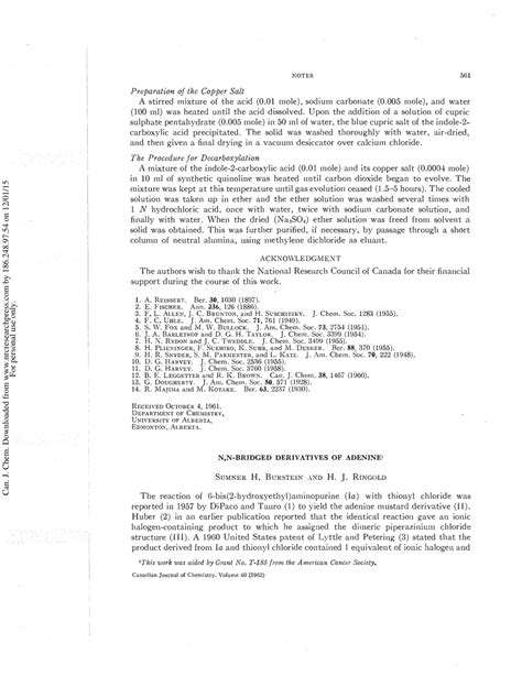 (PDF) N,N-Bridged derivatives of adenine