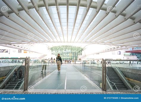 Entrance Or Exit To The Platform Of The Metro Station Oriente In Parque