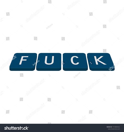 Fuck Text Logo Vector Graphics Stock Vector Royalty Free