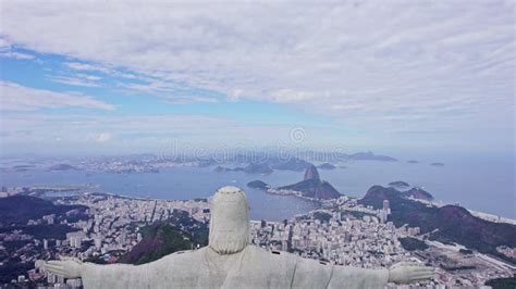 aerial view  christ  redeemer statue  rio de janeiro brazil