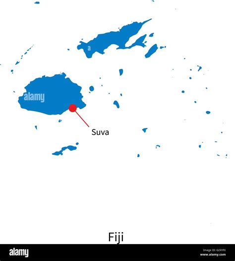 Fiji Map Stock Vector Images Alamy