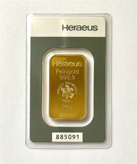 G Kinebar Gold Heraeus Sealed Catawiki