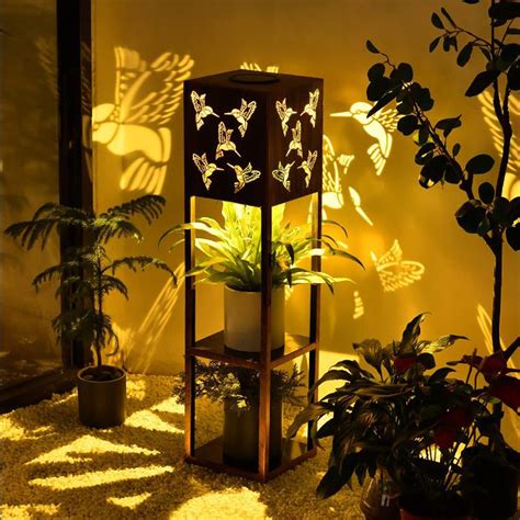 Solar Garden Lights Large Solar Lantern Outdoor Waterproof With Tier