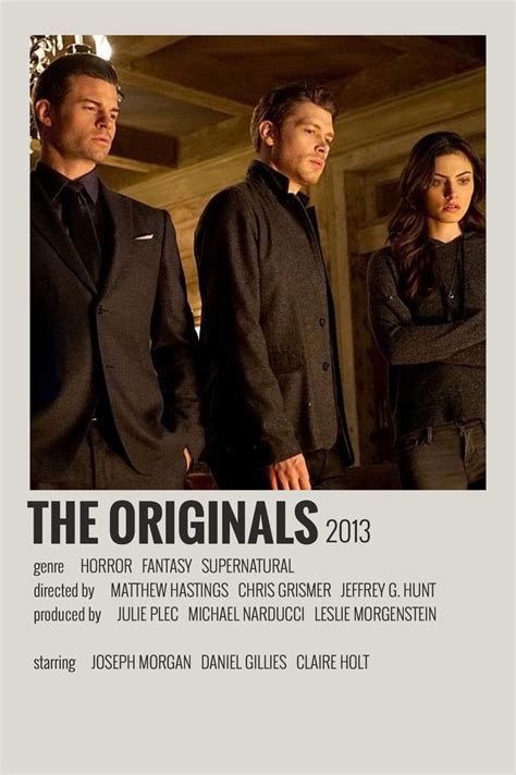 Alternative Minimalist Movieshow Polaroid Poster The Originals