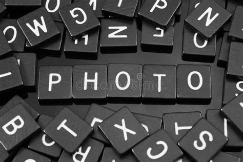 Black Letter Tiles Spelling The Word X Photo X Stock Photo