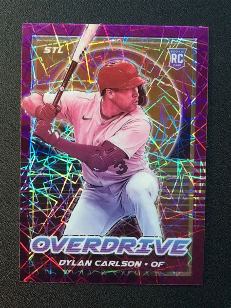 2021 Panini Chronicles Overdrive Purple Velocity 21 DYLAN CARLSON