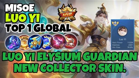 Pro Player Luo Yi Elysium Guardian New Collector Skin By MISOE Mobile