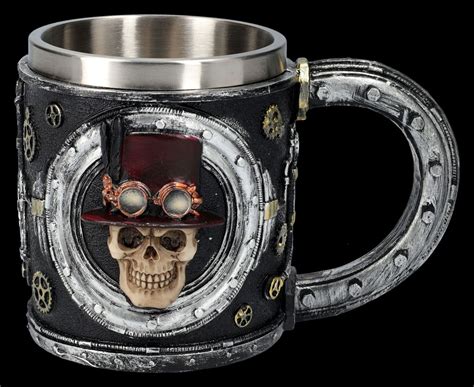 Krug Steampunk Totenkopf Figuren Shop De