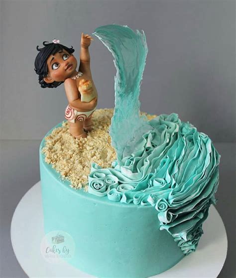 Pin On Moana Cartoon Birthday Cake Moana Birthday Cake Themed Cakes