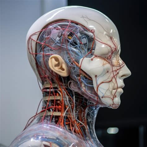 Cara De Cyborg Con Caracter Sticas Gen Ticamente Mejoradas Implantes