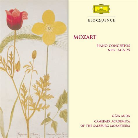 Mozart Piano Concerto Nos 24 25 Eloquence Classics