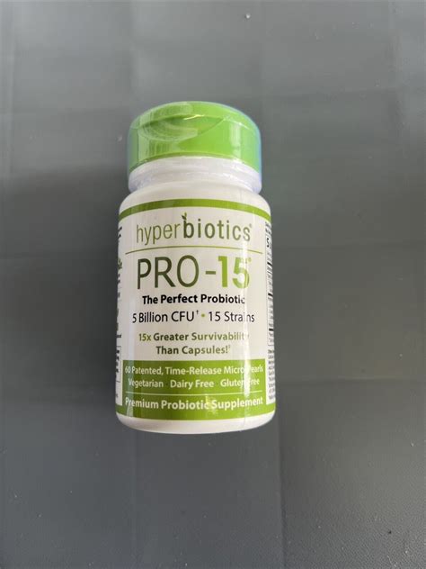 Hyperbiotics Pro 15 Prebiotic Probiotic 5 Billion Cfu 60 Time Release Pearls Ebay