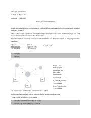 Lab Forces Vectors Peter Kyle Gerstenkorn FV Post Lab Physics 221